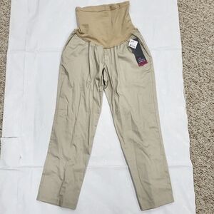 NWT Oh Baby By Motherhood Size M Maternity Pants Khakis Tan